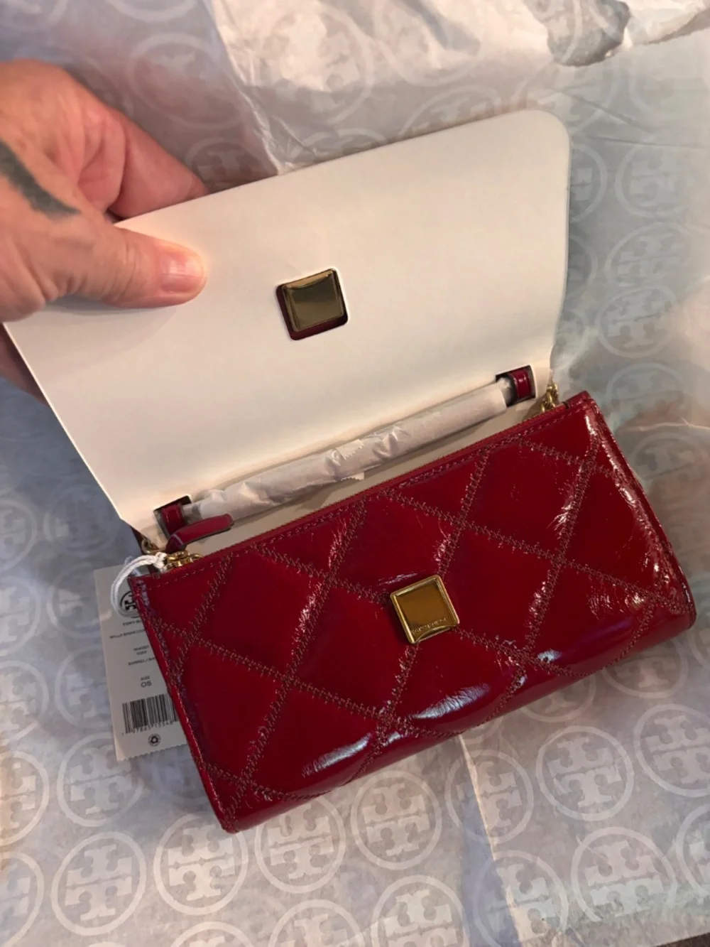 Tory Burch Willa Shine bag in Sorrel NWT